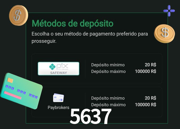 O cassino 5637 oferece uma grande variedade de métodos de pagamento